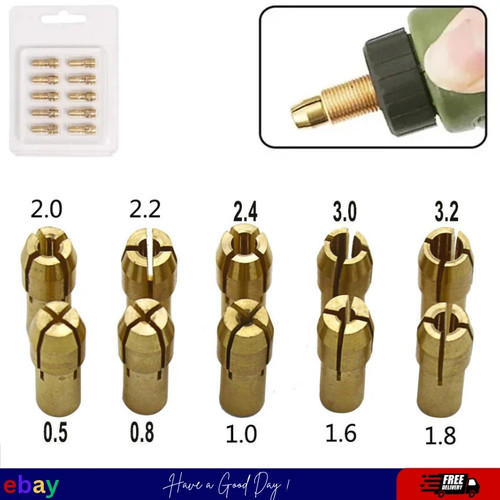 10x brass drill - drill, collet