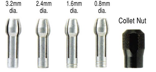 Dremel collets and - -, kit