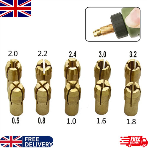 Brass drill chuck collet - ,