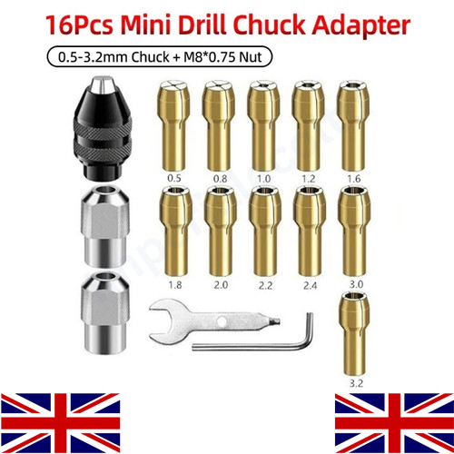 Drill chuck collet set for - set,