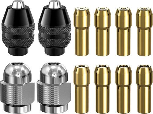 Drill chuck collet set - collet, for