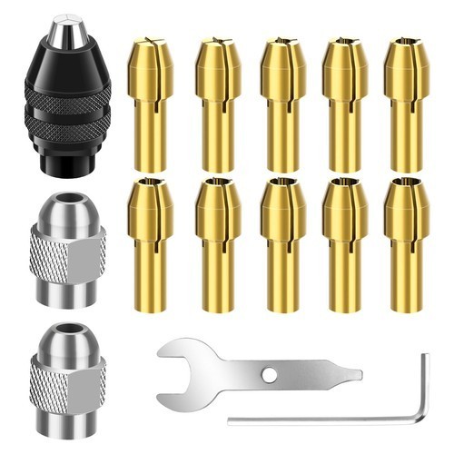 15pcs drill chuck collet set - chuck,