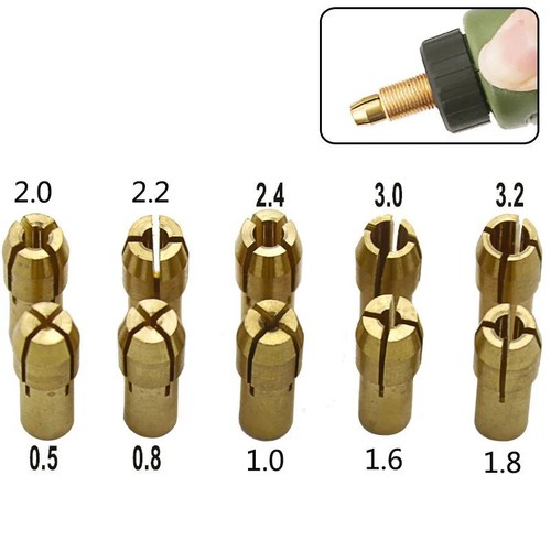 10x brass drill chuck collet - 10x,